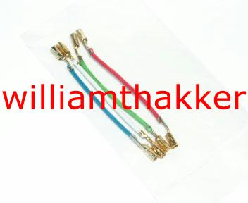 Vergoldetes Headshell bzw. Tonkopf Kabel Set