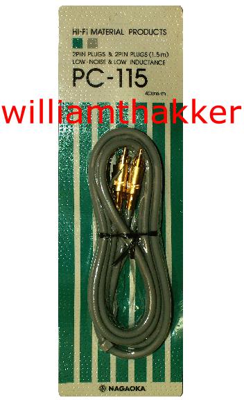 Nagaoka Tonarmkabel PC-115 (MC) (RCA/RCA)